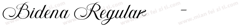 Bidena Regular字体字体转换